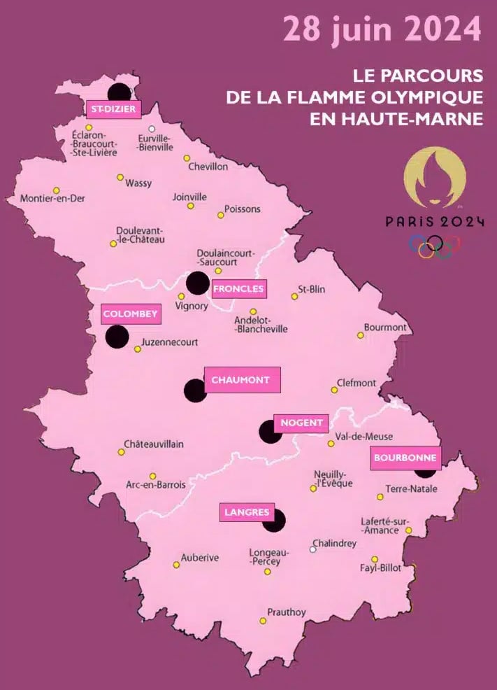 Haute-Marne Parcours Flamme Olympique
